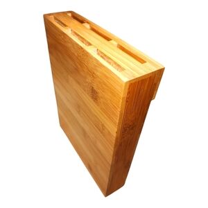 Bamboo Magnetic Knife Holder – Wall Mount or Magnetic Surface